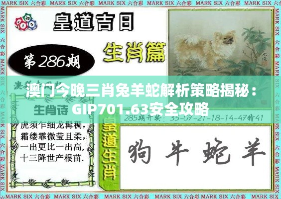 澳门今晚三肖兔羊蛇解析策略揭秘:GIP701.63安全攻略