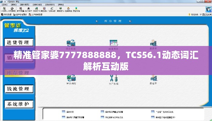 精准管家婆7777888888,TCS56.1动态词汇解析互动版