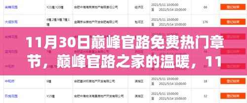 巅峰官路，家的温暖与11月30日的趣事情感纽带免费热门章节分享
