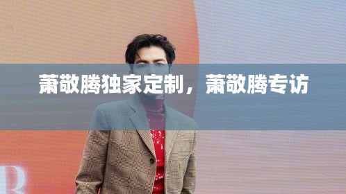 萧敬腾独家定制,萧敬腾专访