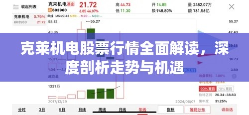 克莱机电股票行情全面解读,深度剖析走势与机遇