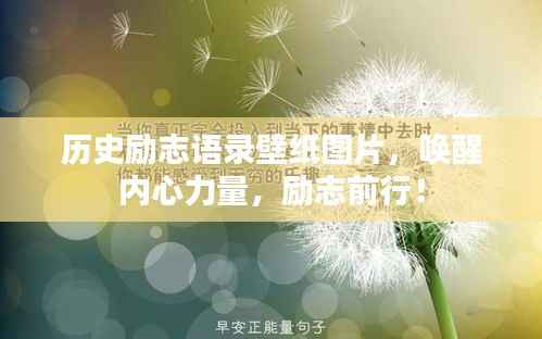 历史励志语录壁纸图片,唤醒内心力量,励志前行!